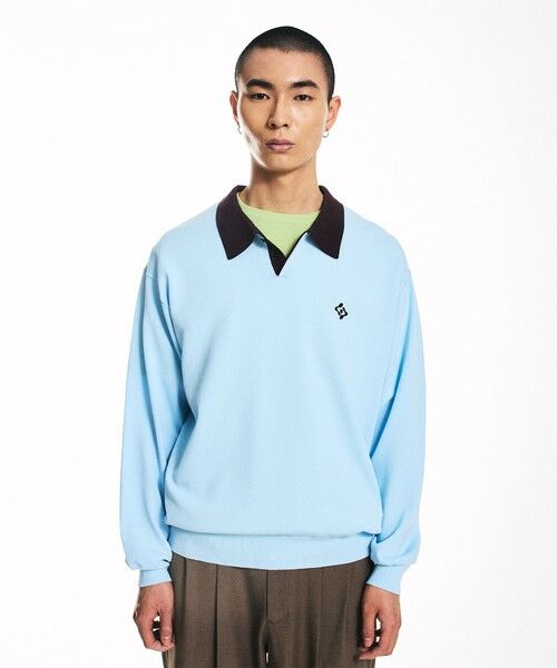 SHIPS / シップス ニット・セーター | City Ambient Products:〈手洗い可能〉14ゲージ レーヨン ナイロン ワンポイント ニットポロ | 詳細14