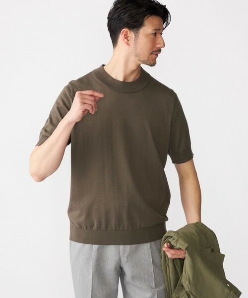 SHIPS / シップス ニット・セーター | SHIPS: シーアイランド コットン モックネック ニットTシャツ | 詳細18