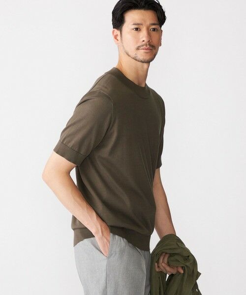 SHIPS / シップス ニット・セーター | SHIPS: シーアイランド コットン モックネック ニットTシャツ | 詳細21