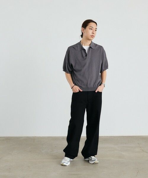 SHIPS / シップス ニット・セーター | 【City Ambient Products別注】crepuscule: JAPAN PAPER SKIPPER ニットポロ | 詳細13