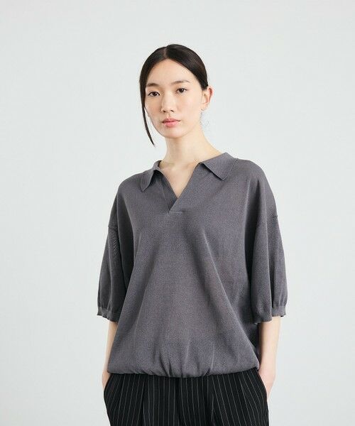 SHIPS / シップス ニット・セーター | 【City Ambient Products別注】crepuscule: JAPAN PAPER SKIPPER ニットポロ | 詳細2