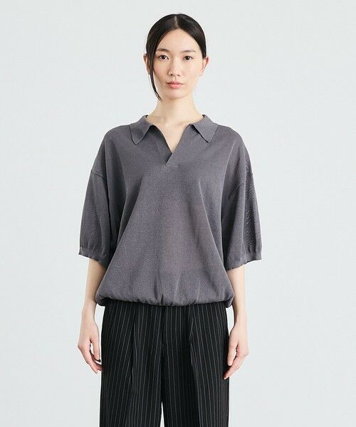 SHIPS / シップス ニット・セーター | 【City Ambient Products別注】crepuscule: JAPAN PAPER SKIPPER ニットポロ | 詳細5