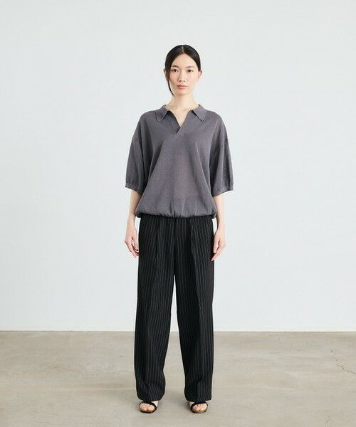 SHIPS / シップス ニット・セーター | 【City Ambient Products別注】crepuscule: JAPAN PAPER SKIPPER ニットポロ | 詳細9