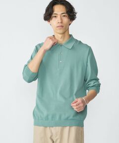 SHIPS / シップス ニット・セーター | SHIPS:〈手洗い可能/抗菌防臭〉16ゲージ インレイ ロングスリーブ ポロニット