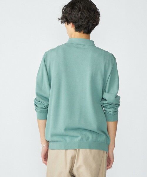 SHIPS / シップス ニット・セーター | SHIPS:〈手洗い可能/抗菌防臭〉16ゲージ インレイ ロングスリーブ ポロニット | 詳細12