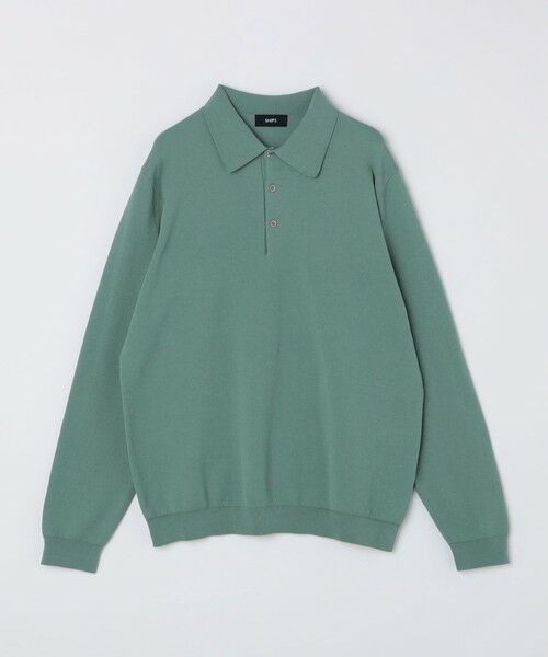 SHIPS / シップス ニット・セーター | SHIPS:〈手洗い可能/抗菌防臭〉16ゲージ インレイ ロングスリーブ ポロニット | 詳細14