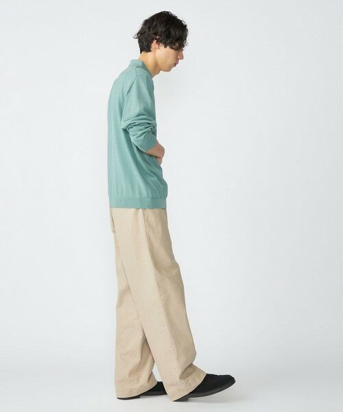 SHIPS / シップス ニット・セーター | SHIPS:〈手洗い可能/抗菌防臭〉16ゲージ インレイ ロングスリーブ ポロニット | 詳細8