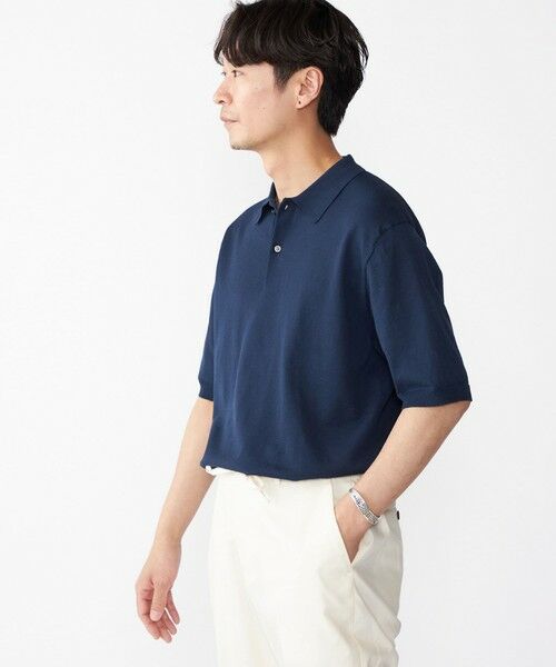 SHIPS / シップス ニット・セーター | SHIPS: リネン×TEXBRID ニット ポロシャツ | 詳細19