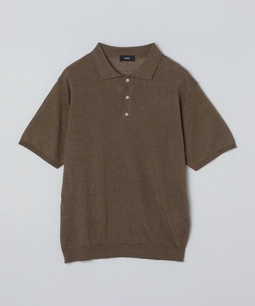 SHIPS / シップス ニット・セーター | SHIPS:〈手洗い可能〉12ゲージ イタリー リネン ニット ポロ ショートスリーブ | 詳細7