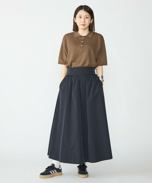 SHIPS / シップス ニット・セーター | SHIPS:〈手洗い可能〉12ゲージ イタリー リネン ニット ポロ ショートスリーブ | 詳細5