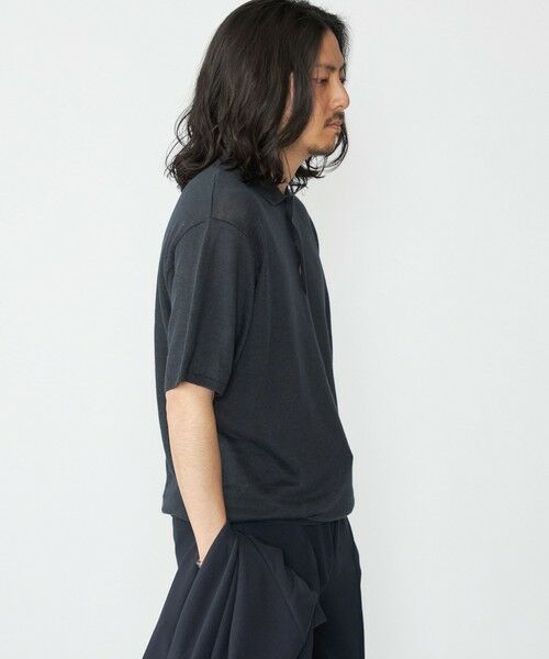 SHIPS / シップス ニット・セーター | SHIPS:〈手洗い可能〉12ゲージ イタリー リネン ニット ポロ ショートスリーブ | 詳細21