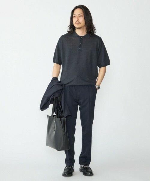 SHIPS / シップス ニット・セーター | SHIPS:〈手洗い可能〉12ゲージ イタリー リネン ニット ポロ ショートスリーブ | 詳細14