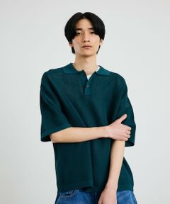 SHIPS / シップス ニット・セーター | City Ambient Products:〈手洗い可能〉ポリエステル メッシュ ニット ショートスリーブ ポロ