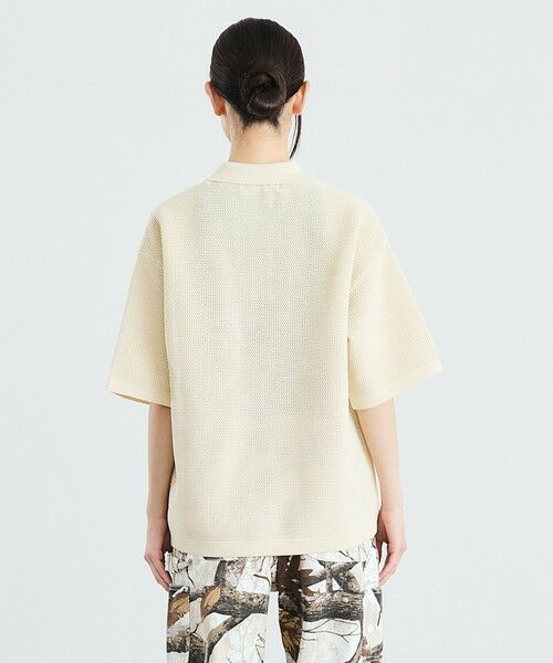 SHIPS / シップス ニット・セーター | City Ambient Products:〈手洗い可能〉ポリエステル メッシュ ニット ショートスリーブ ポロ | 詳細5