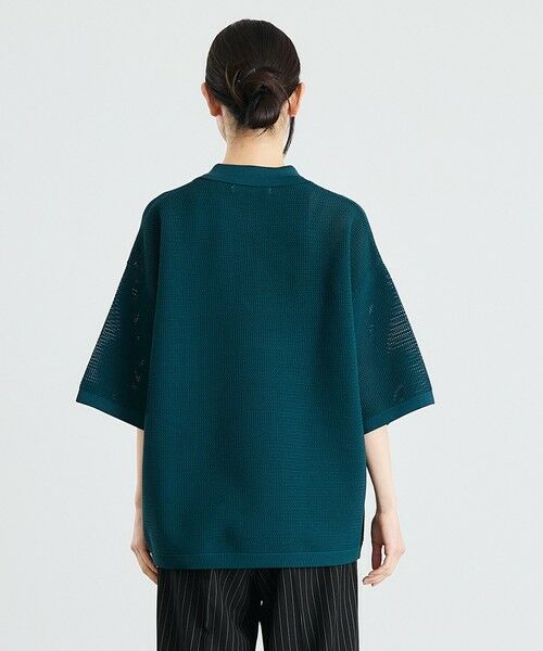 SHIPS / シップス ニット・セーター | City Ambient Products:〈手洗い可能〉ポリエステル メッシュ ニット ショートスリーブ ポロ | 詳細19