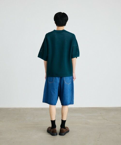SHIPS / シップス ニット・セーター | City Ambient Products:〈手洗い可能〉ポリエステル メッシュ ニット ショートスリーブ ポロ | 詳細14