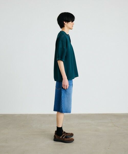 SHIPS / シップス ニット・セーター | City Ambient Products:〈手洗い可能〉ポリエステル メッシュ ニット ショートスリーブ ポロ | 詳細15