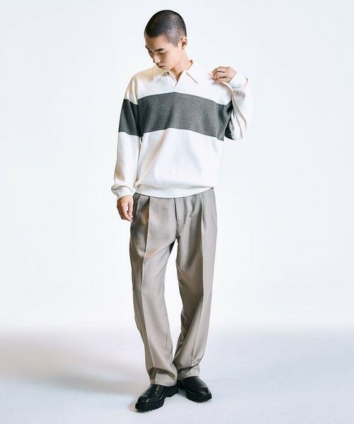 SHIPS / シップス ニット・セーター | City Ambient Products:〈手洗い可能〉リラックス 1ボタン ニットポロシャツ | 詳細9