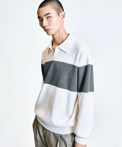 SHIPS / シップス ニット・セーター | City Ambient Products:〈手洗い可能〉リラックス 1ボタン ニットポロシャツ | 詳細11