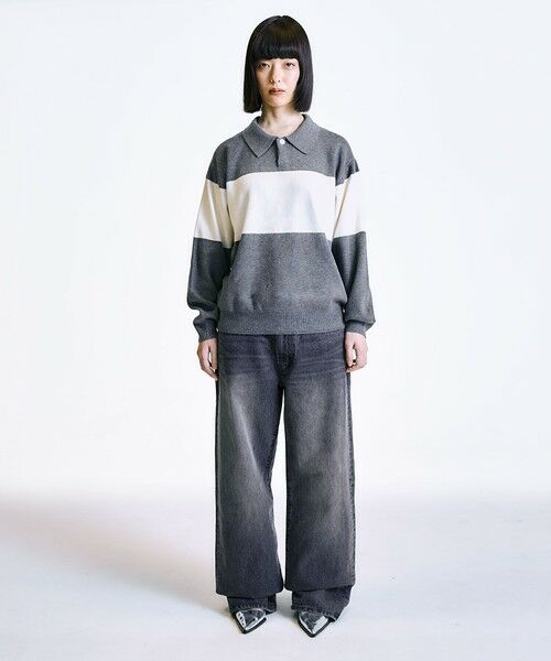 SHIPS / シップス ニット・セーター | City Ambient Products:〈手洗い可能〉リラックス 1ボタン ニットポロシャツ | 詳細14