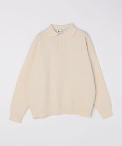 SHIPS / シップス ニット・セーター | City Ambient Products:〈手洗い可能〉ポリエステル メッシュ ニット ポロ ロングスリーブ