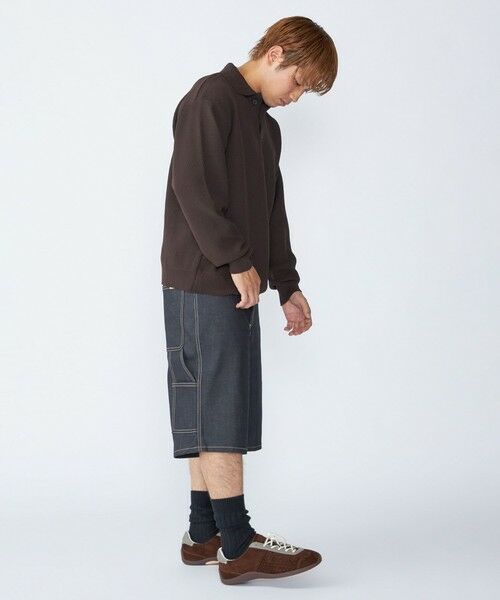 SHIPS / シップス ニット・セーター | City Ambient Products:〈手洗い可能〉ポリエステル メッシュ ニット ポロ ロングスリーブ | 詳細8