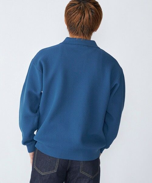 SHIPS / シップス ニット・セーター | City Ambient Products:〈手洗い可能〉ポリエステル メッシュ ニット ポロ ロングスリーブ | 詳細14