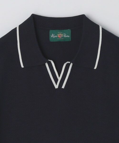 SHIPS / シップス ニット・セーター | ALANPANE:16ゲージ コットン スキッパー ニット ポロシャツ | 詳細3