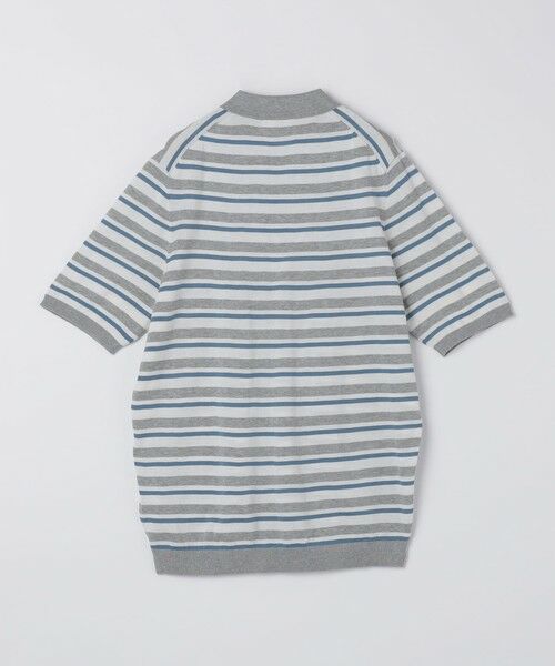 SHIPS / シップス ニット・セーター | ALANPANE: 16ゲージ マルチボーダー コットン ニット ポロシャツ | 詳細1