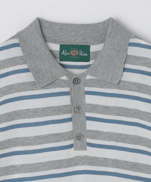 SHIPS / シップス ニット・セーター | ALANPANE: 16ゲージ マルチボーダー コットン ニット ポロシャツ | 詳細2