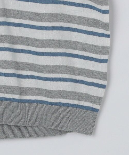 SHIPS / シップス ニット・セーター | ALANPANE: 16ゲージ マルチボーダー コットン ニット ポロシャツ | 詳細4