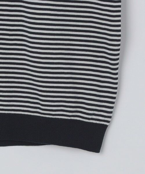 SHIPS / シップス ニット・セーター | ALANPAINE: 16ゲージ マイクロ ボーダー ポロシャツ | 詳細4