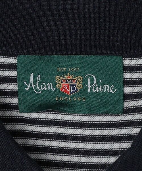 SHIPS / シップス ニット・セーター | ALANPAINE: 16ゲージ マイクロ ボーダー ポロシャツ | 詳細6