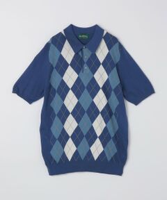 SHIPS / シップス ニット・セーター | ALANPANE: 16ゲージ アーガイルチェック コットン ニット ポロシャツ