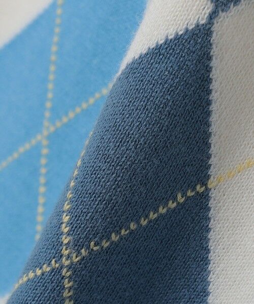 SHIPS / シップス ニット・セーター | ALANPANE: 16ゲージ アーガイルチェック コットン ニット ポロシャツ | 詳細1