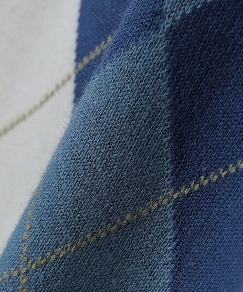 SHIPS / シップス ニット・セーター | ALANPANE: 16ゲージ アーガイルチェック コットン ニット ポロシャツ | 詳細7