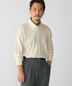 SHIPS / シップス ニット・セーター | 【SHIPS別注】JOHNSMEDLEY: 50th ANNIV ISIS ロングスリーブ ニット ポロシャツ