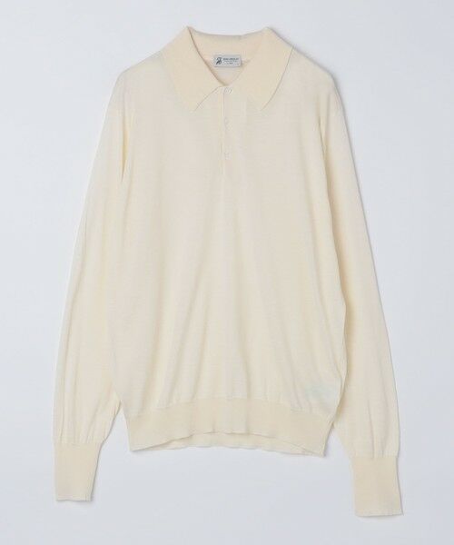 SHIPS / シップス ニット・セーター | 【SHIPS別注】JOHNSMEDLEY: 50th ANNIV ISIS ロングスリーブ ニット ポロシャツ | 詳細4