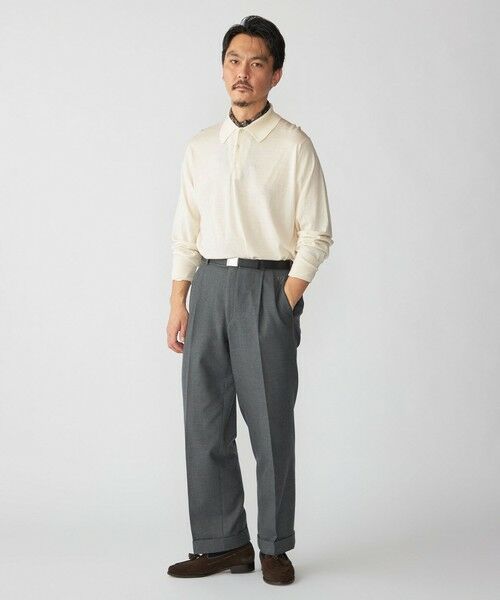 SHIPS / シップス ニット・セーター | 【SHIPS別注】JOHNSMEDLEY: 50th ANNIV ISIS ロングスリーブ ニット ポロシャツ | 詳細1