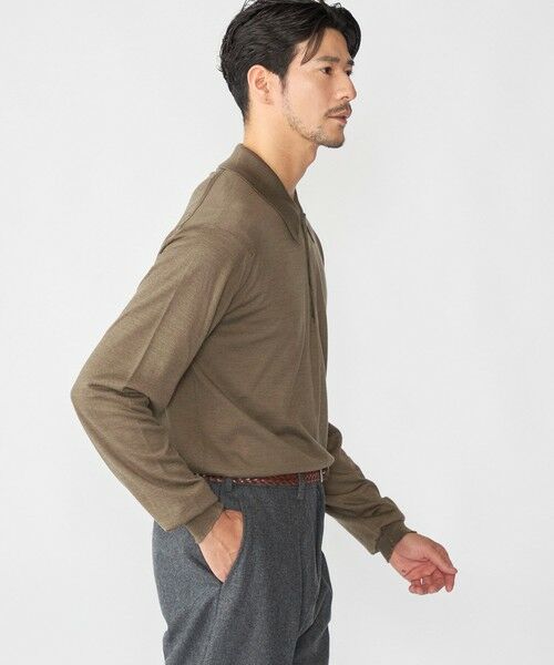 SHIPS / シップス ニット・セーター | 【SHIPS別注】JOHNSMEDLEY: 50th ANNIV ISIS ロングスリーブ ニット ポロシャツ | 詳細18