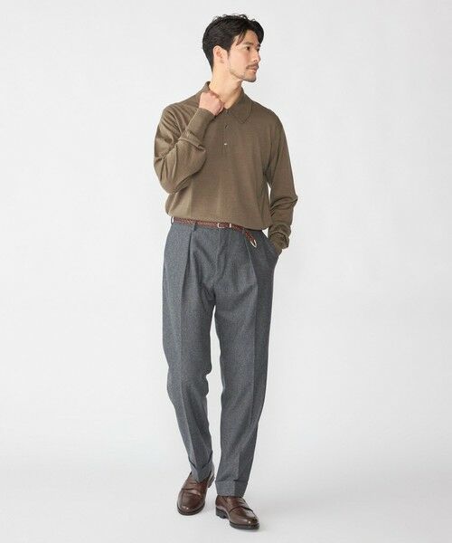 SHIPS / シップス ニット・セーター | 【SHIPS別注】JOHNSMEDLEY: 50th ANNIV ISIS ロングスリーブ ニット ポロシャツ | 詳細19