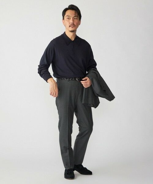 SHIPS / シップス ニット・セーター | 【SHIPS別注】JOHNSMEDLEY: 50th ANNIV ISIS ロングスリーブ ニット ポロシャツ | 詳細25