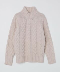 SHIPS / シップス ニット・セーター | 【SHIPS別注】GRAY: ケーブル編み タートルネック ニット