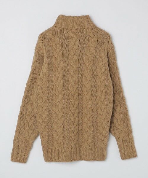 SHIPS / シップス ニット・セーター | 【SHIPS別注】GRAY: ケーブル編み タートルネック ニット | 詳細3
