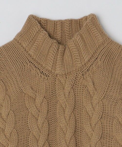 SHIPS / シップス ニット・セーター | 【SHIPS別注】GRAY: ケーブル編み タートルネック ニット | 詳細4
