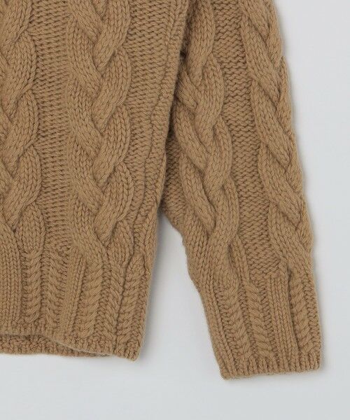 SHIPS / シップス ニット・セーター | 【SHIPS別注】GRAY: ケーブル編み タートルネック ニット | 詳細5