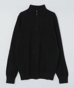 SHIPS / シップス ニット・セーター | ALAN PAINE:12ゲージ ジーロンラム ジップモック ニット