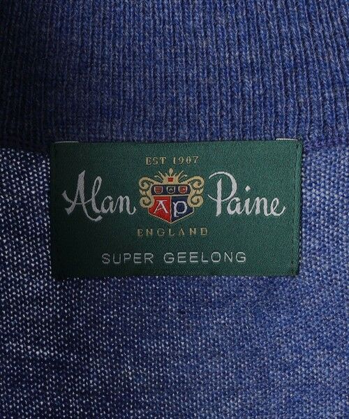 SHIPS / シップス ニット・セーター | ALAN PAINE:12ゲージ ジーロンラム ジップモック ニット | 詳細8