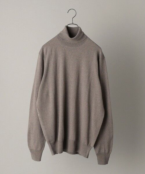 SHIPS / シップス ニット・セーター | ALAN PAINE: 12ゲージ メリノウール タートルネック ニット(ナチュラル)