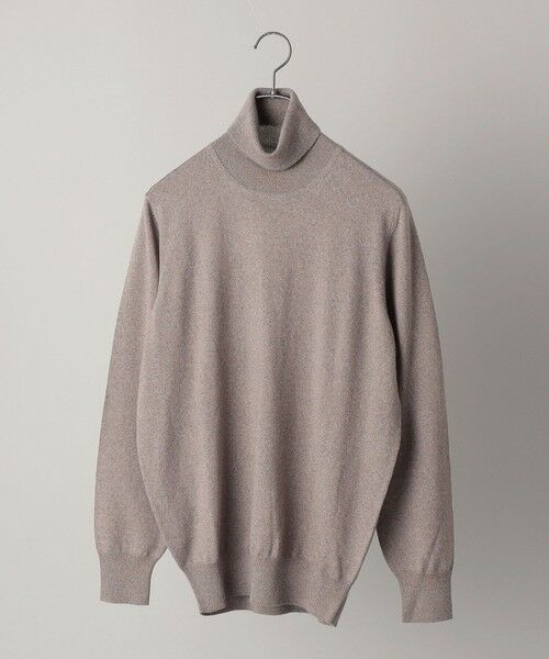 SHIPS / シップス ニット・セーター | ALAN PAINE: 12ゲージ メリノウール タートルネック ニット(ブラウン系)